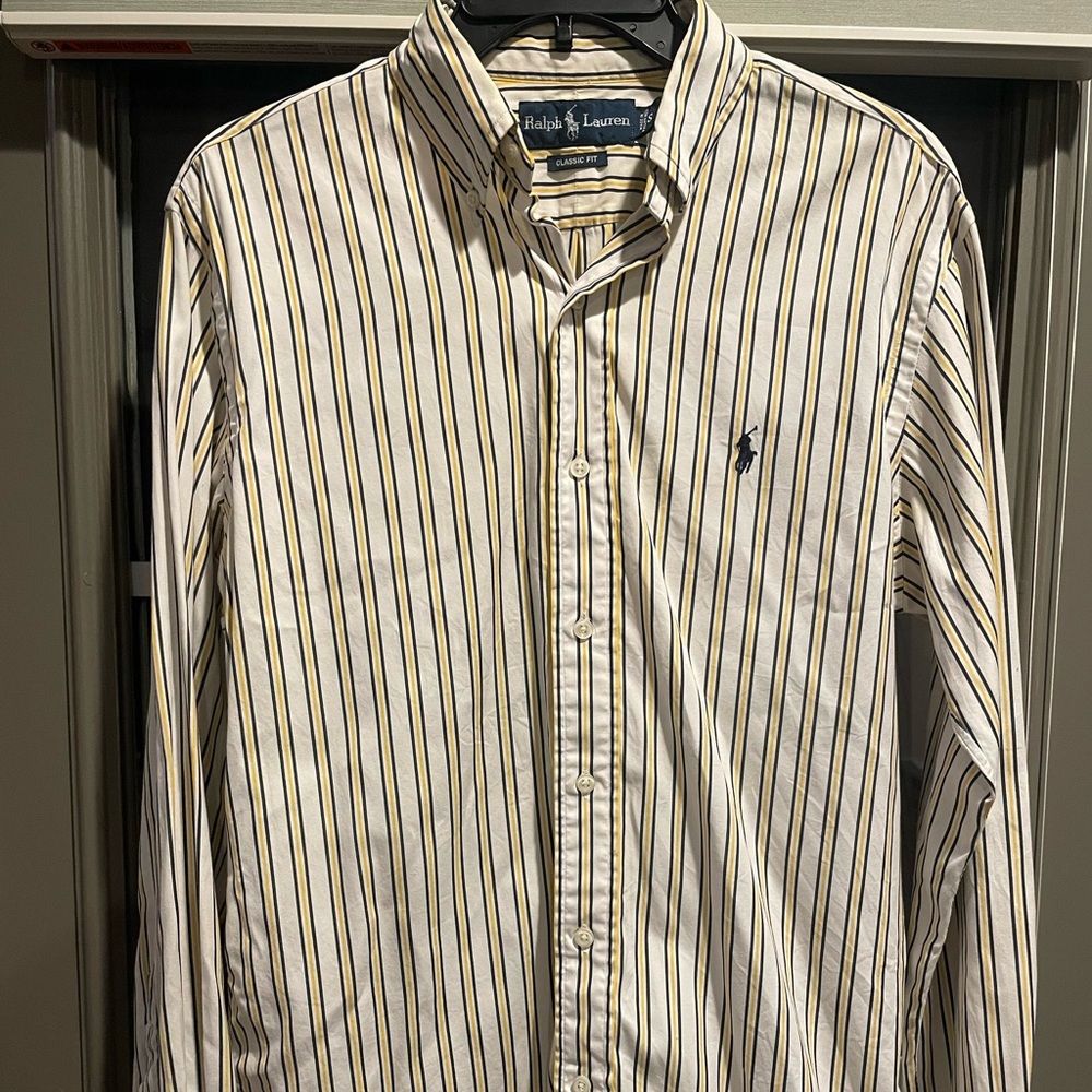 Men’s Long Sleeve Polo Ralph Lauren Button Up